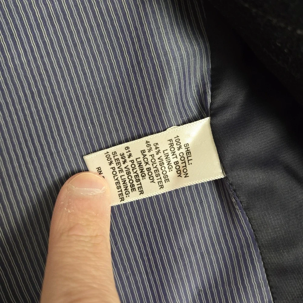 Banana‎ Republic Blazer Mens 42R Gray Wool Tailored Fit Italian Fabric Jacket
